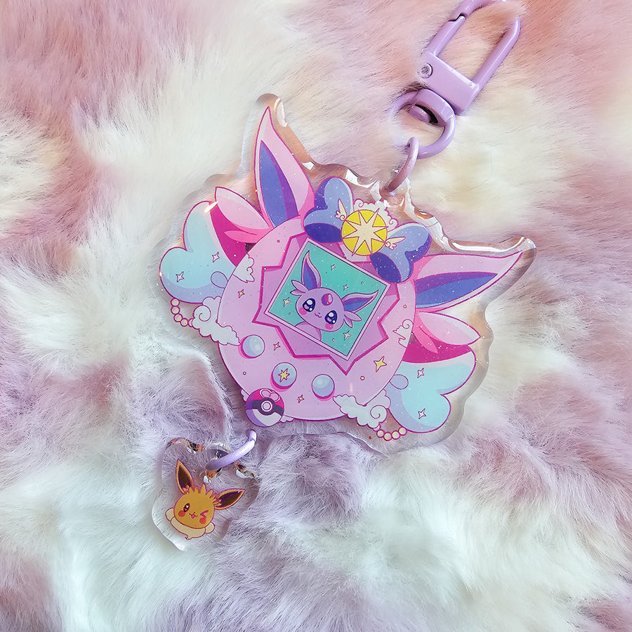 Sparkle Kitty Keychains